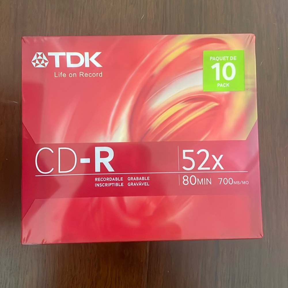 TDK CDR 52x 700MB 80 min 10 pack
